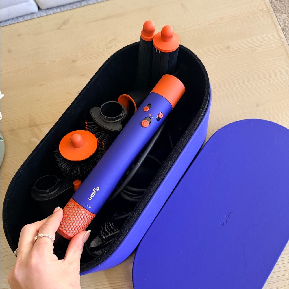 Dyson Vibrant Blue and Orange Hair Tool Set